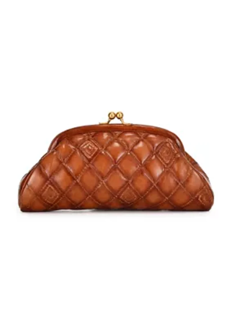 Petunia Quilted Leather Beauty Pouch
