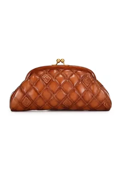 Petunia Quilted Leather Beauty Pouch