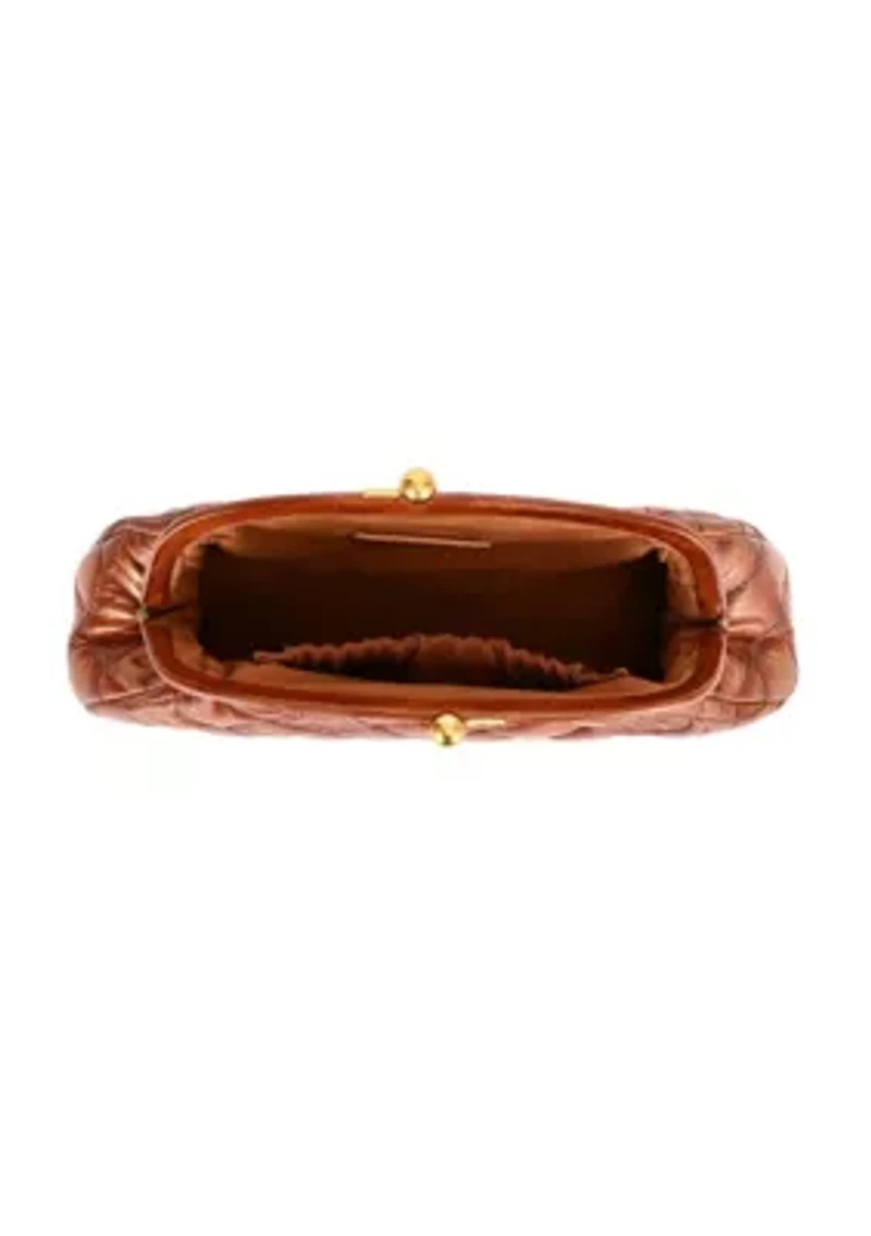 Petunia Quilted Leather Beauty Pouch