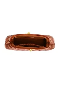 Petunia Quilted Leather Beauty Pouch