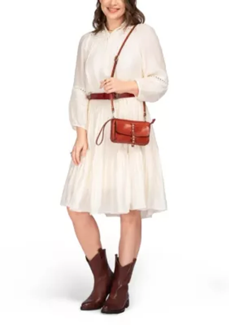 Monarda Small Convertible Leather Crossbody