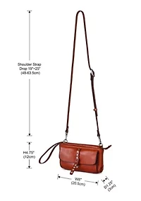 Monarda Small Convertible Leather Crossbody