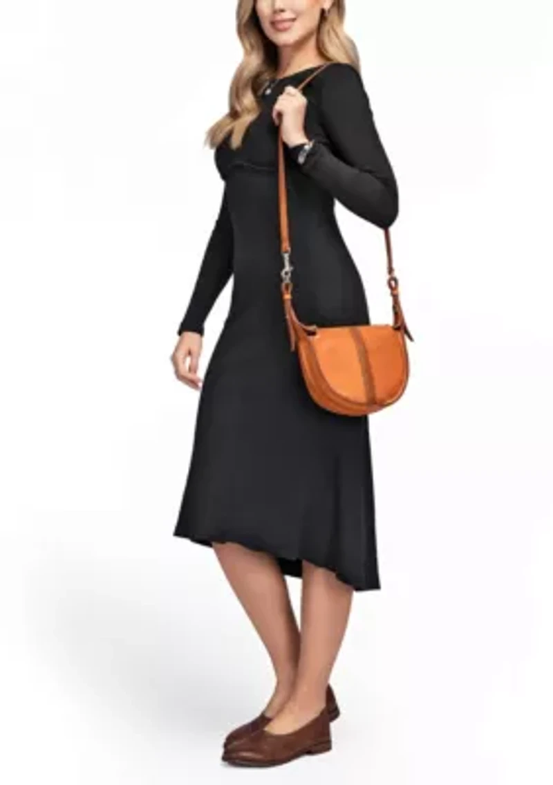 Dahlia Small Structured Leather Crossbody