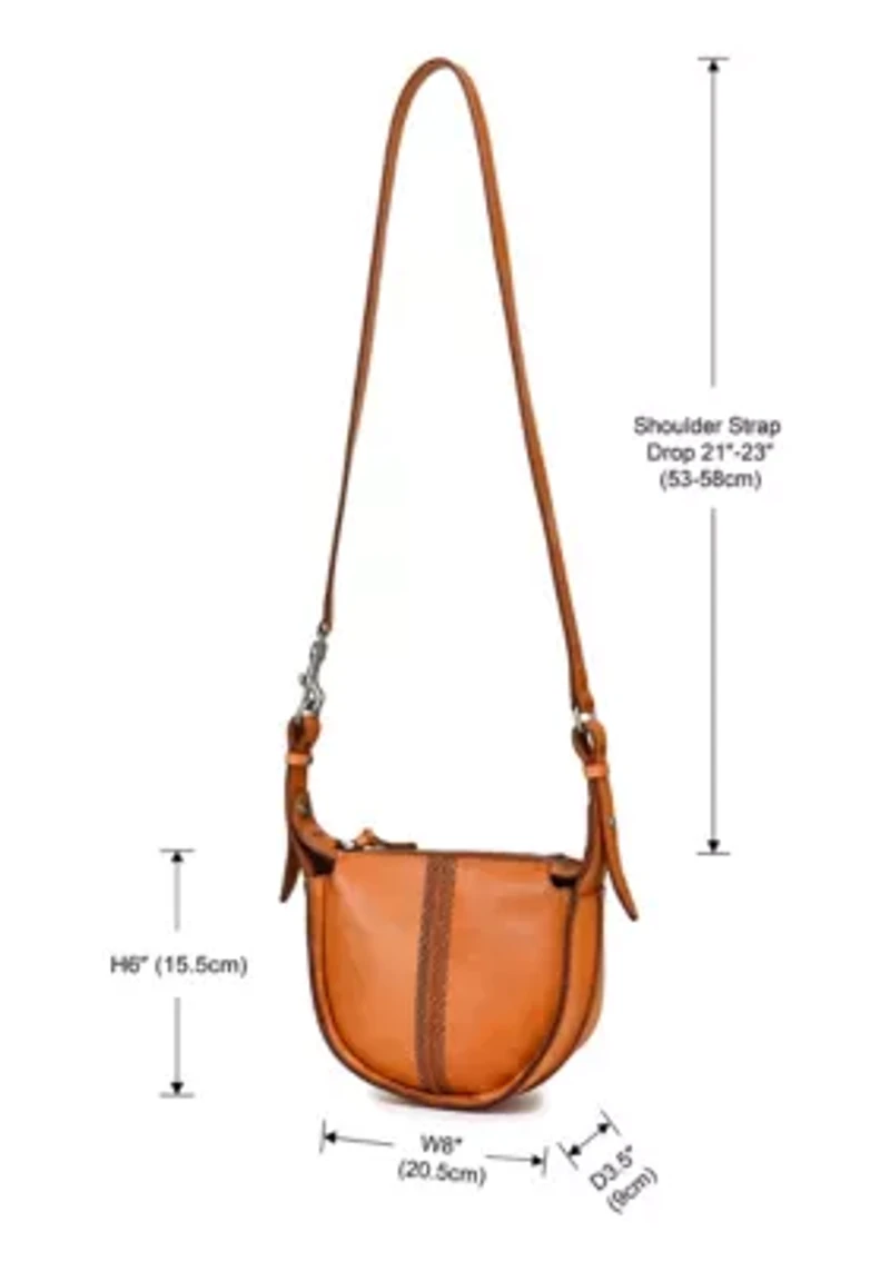 Dahlia Small Structured Leather Crossbody