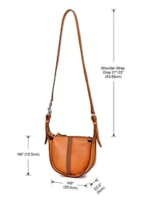 Dahlia Small Structured Leather Crossbody