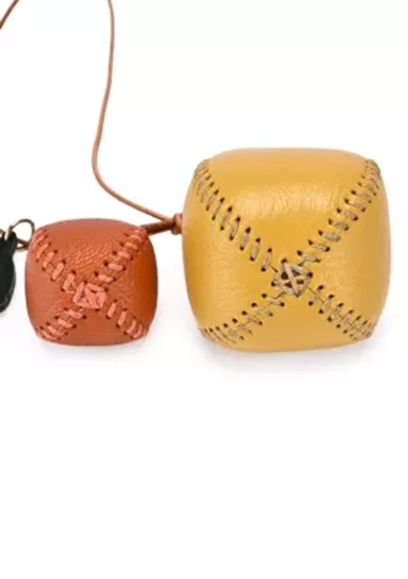 Persi Mini Handcrafted Leather Botanical Fruit Charm