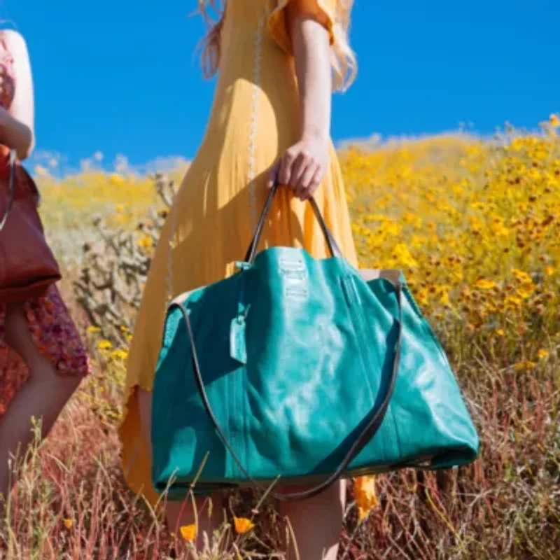 Forest Island Leather Tote