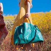 Forest Island Leather Tote