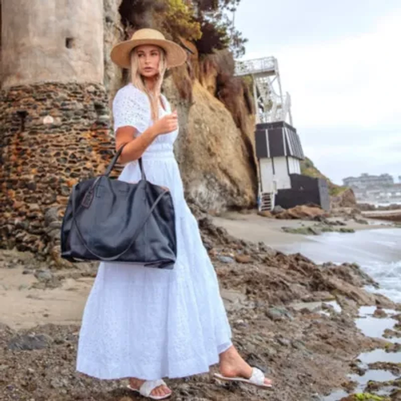 Forest Island Leather Tote