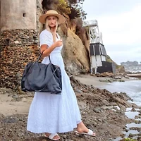 Forest Island Leather Tote