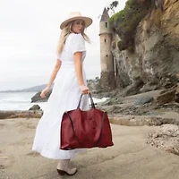 Forest Island Leather Tote