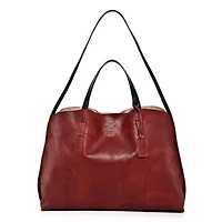 Forest Island Leather Tote