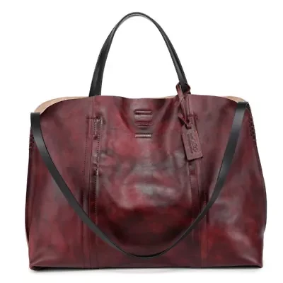 Forest Island Leather Tote
