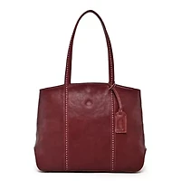 Dancing Bamboo Leather Tote