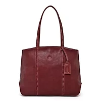 Dancing Bamboo Leather Tote