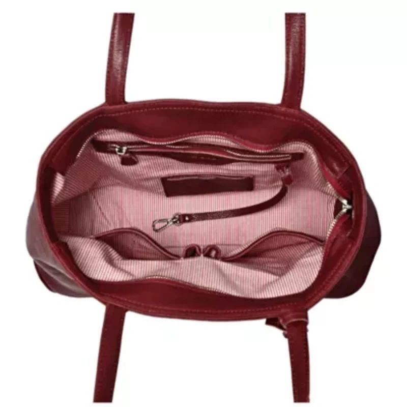 Dancing Bamboo Leather Tote