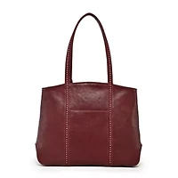 Dancing Bamboo Leather Tote