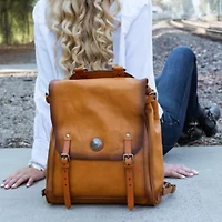 Old Trend Lawnwood Leather Backpack