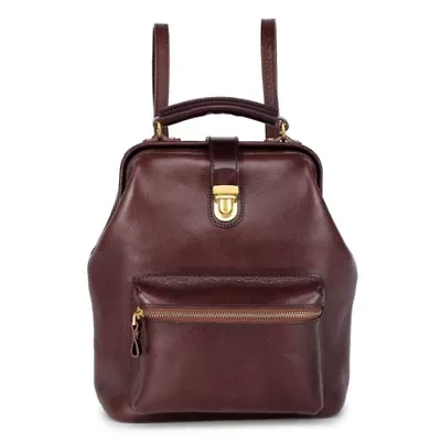 Doctor Convertible Leather Backpack
