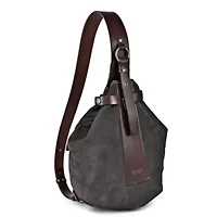 Daisy Leather Suede Sling Bag