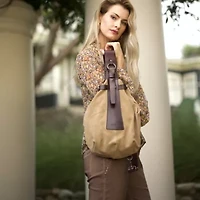 Daisy Leather Suede Sling Bag