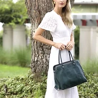 Soul Stud Leather Satchel