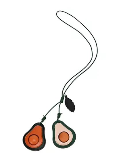 Avo Mini Handcrafted Leather Botanical Fruit Charm