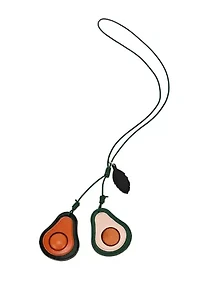Avo Mini Handcrafted Leather Botanical Fruit Charm