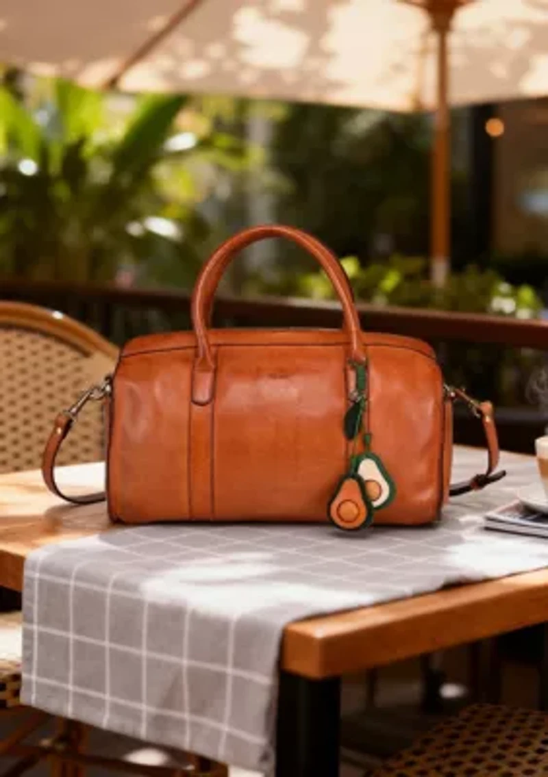 Avo Mini Handcrafted Leather Botanical Fruit Charm