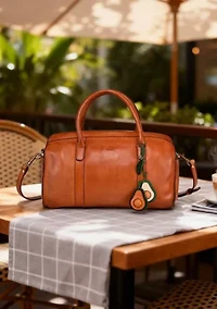 Avo Mini Handcrafted Leather Botanical Fruit Charm