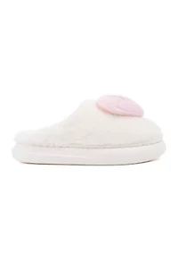 Heart Closed Toe Slippers