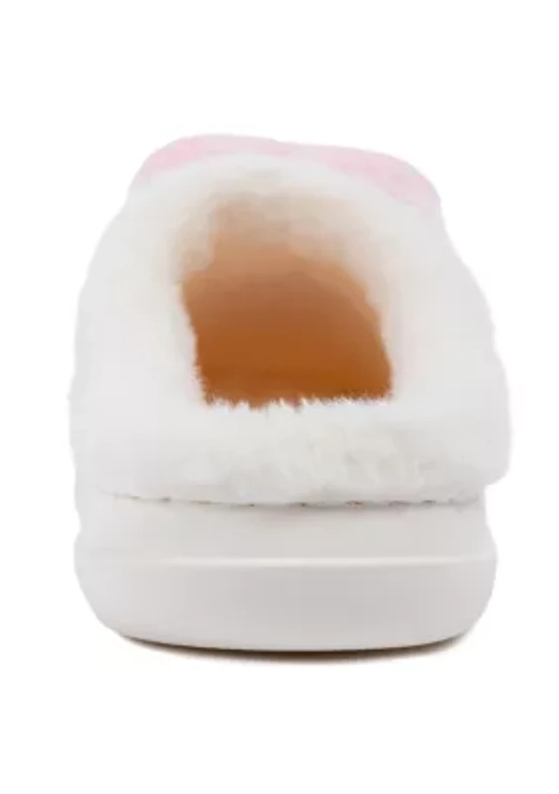 Heart Closed Toe Slippers