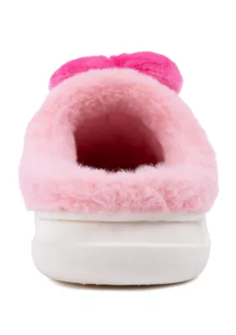 Heart Closed Toe Slippers