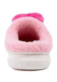 Heart Closed Toe Slippers