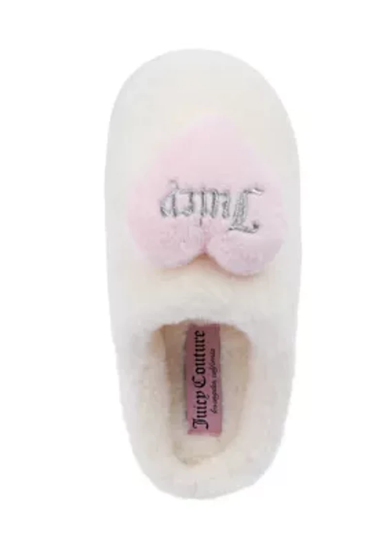 Heart Closed Toe Slippers