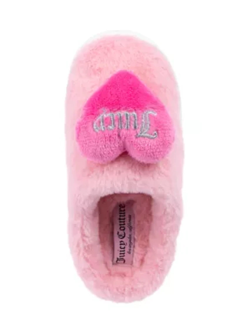 Heart Closed Toe Slippers