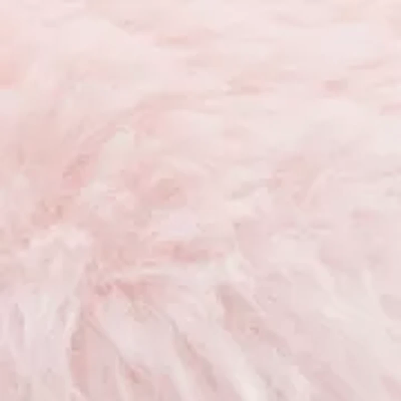Printed Fur Logo Slide Slippers