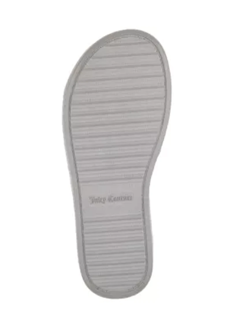 Fur Logo Slide Slippers