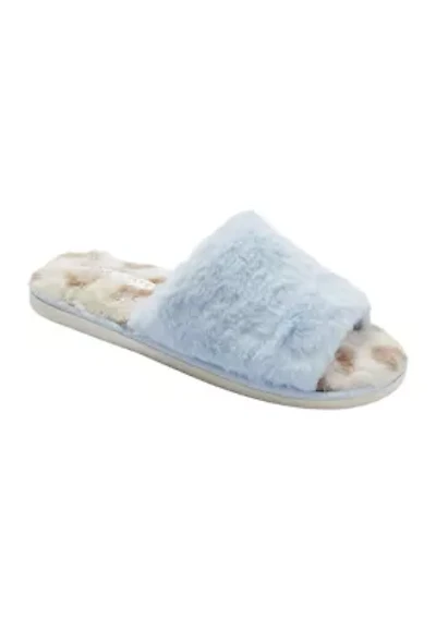 Open Toe Fur Slippers