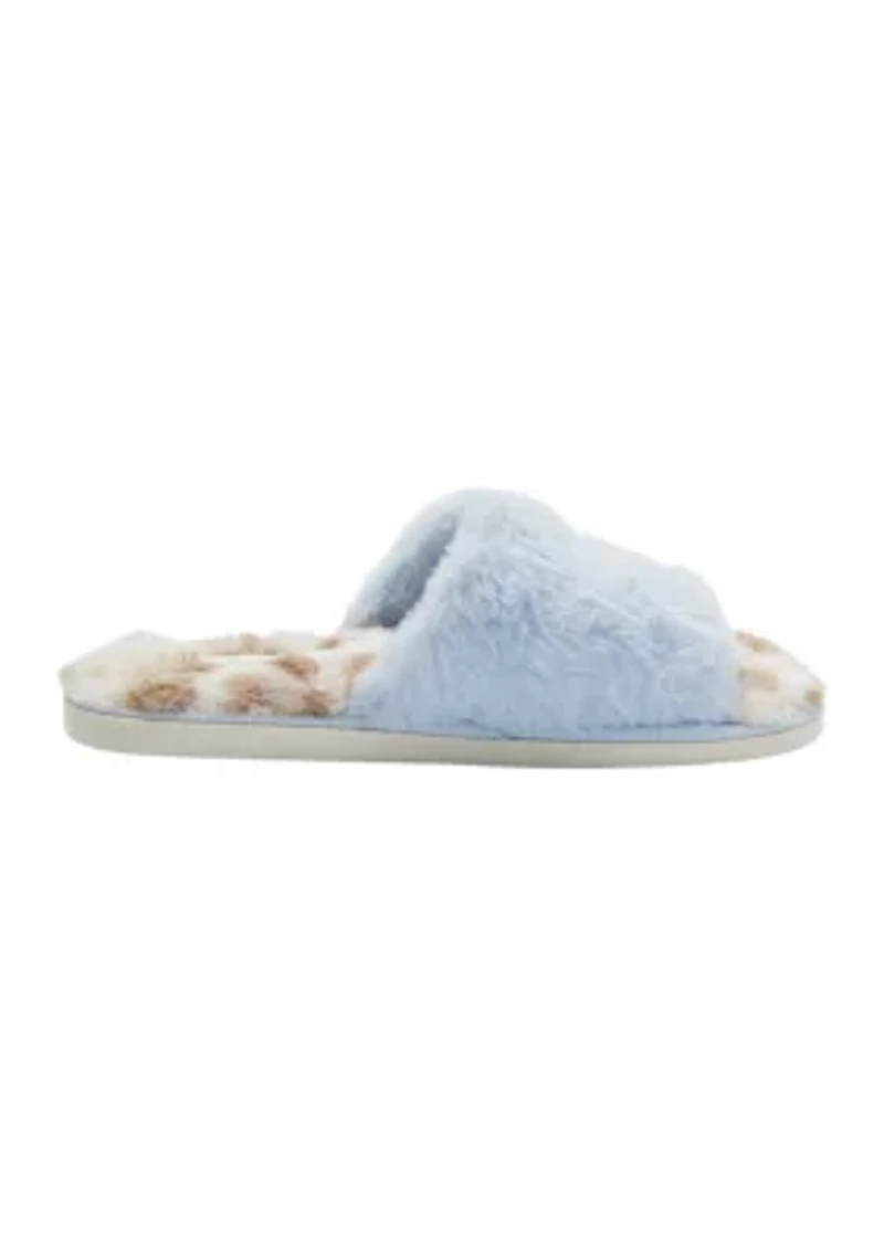 Open Toe Fur Slippers