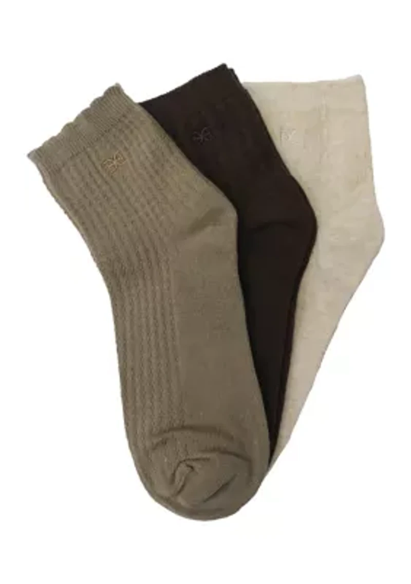 3 Pack Texture Cotton Anklet