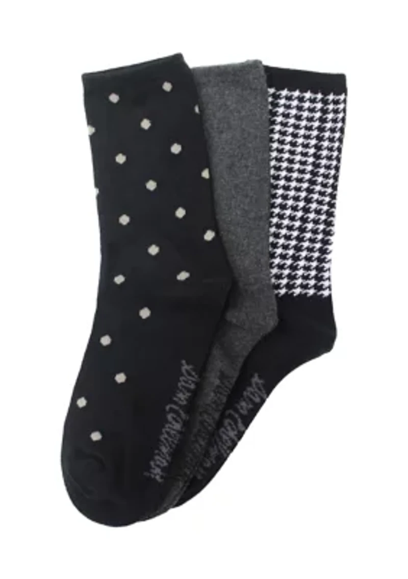 Cotton Crew Socks - 3 Pack