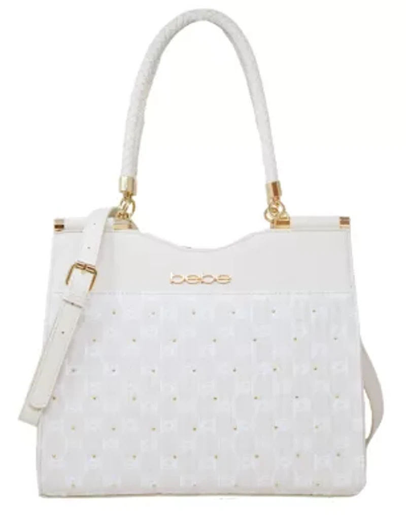 Cinzia Printed Monogram Satchel