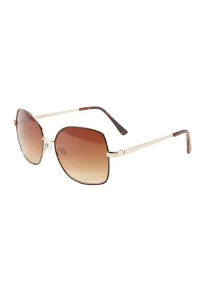 Round Rimless Sunglasses