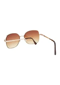 Round Rimless Sunglasses