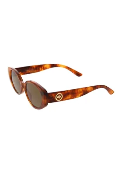 Slim Tapered Oval Cat Sunglasses