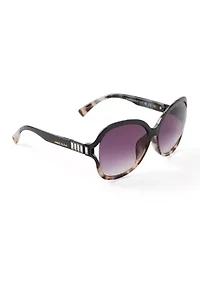 Oversized Rounded Vented Butterfly Sunglasses