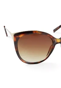 Rounded Cat Eye Sunglasses