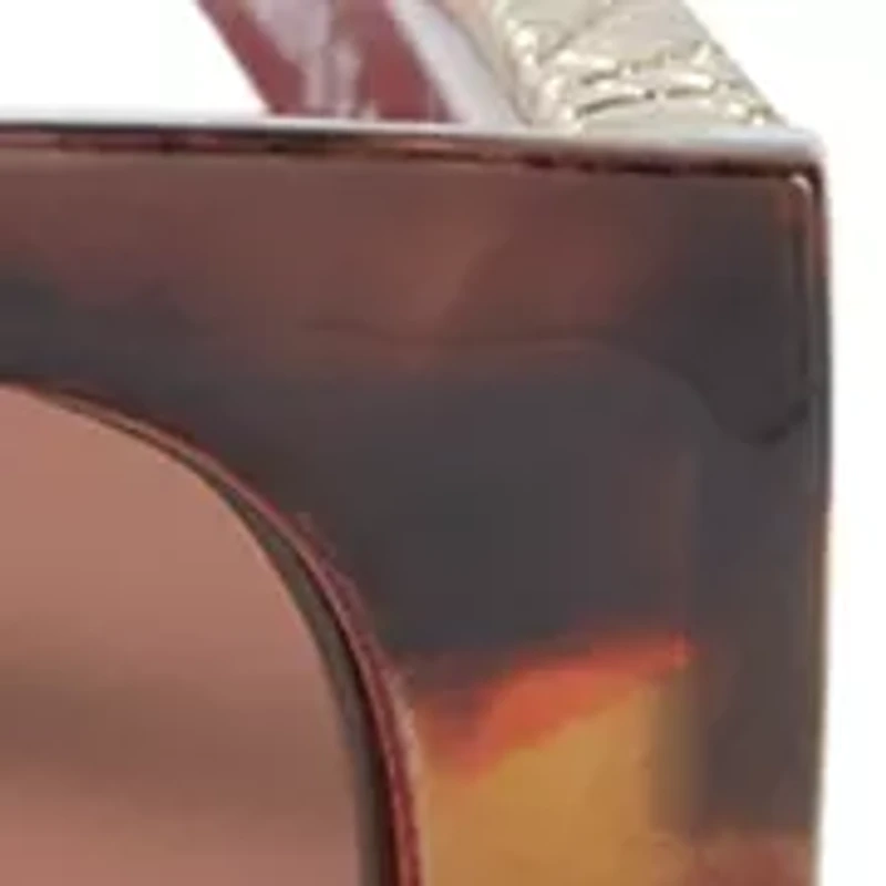 Medium Cat Eye Sunglasses with Textured Temples