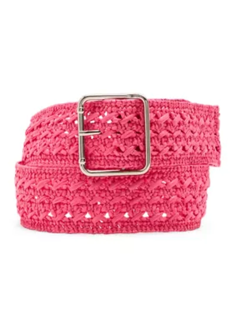 Crochet Straw Belt
